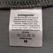 Polo Patagonia Vintage Made in USA Col Zippé Kaki - Taille M - RARE