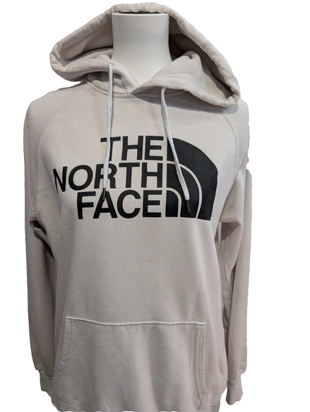 The North Face Sweat à Capuche Blanc - Logo Noir Frontal - Taille M Femme