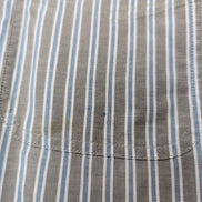 Chemise L.L. Bean marron à rayures manches courtes taille L #33e