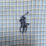 Chemise Ralph Lauren Vintage Blake L bleu carreaux manches longues
