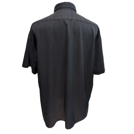 Chemise Dickies XL Noir Manches Courtes Workwear 2 Poches Polyester coton
