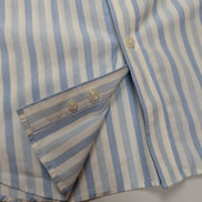 Chemise L.L Bean blanche à rayures bleu taille S #222msch