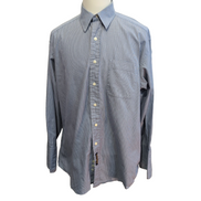 Chemise Tommy Hilfiger Rare Rayée Bleu Poignets Mousquetaires - Taille L / XL
