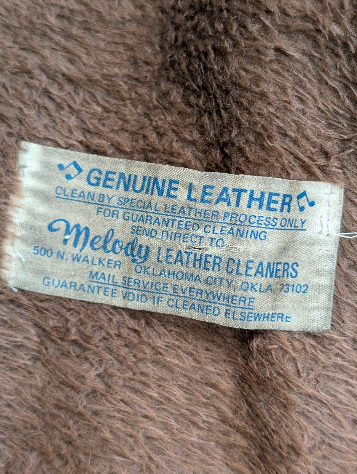 Vintage Pioneer Wear Suede Leather Shearling 44L Brown Western USA |47c