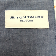 Chemise Tom Tailor XXL Blanche Motifs Géométriques Regular Fit manches longues