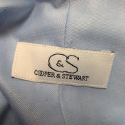 Chemise Cooper & Stewart XL Tall Neuve Étiquette Coton Stretch Bleu Unie