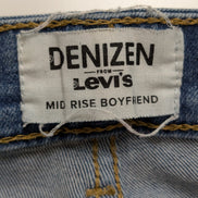 Jean Levi's Denizen Femme Bleu Clair Stretch Rock Troué Ourlet T34 W28