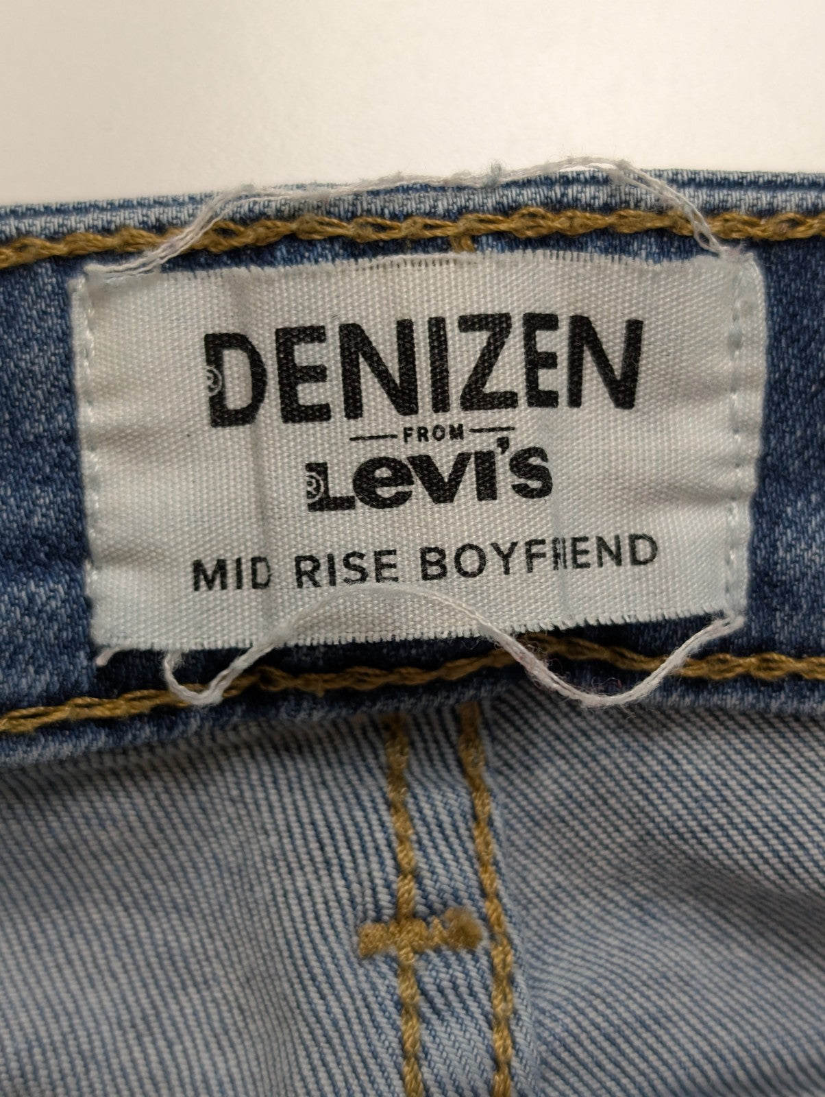 Jean Levi's Denizen Femme Bleu Clair Stretch Rock Troué Ourlet T34 W28