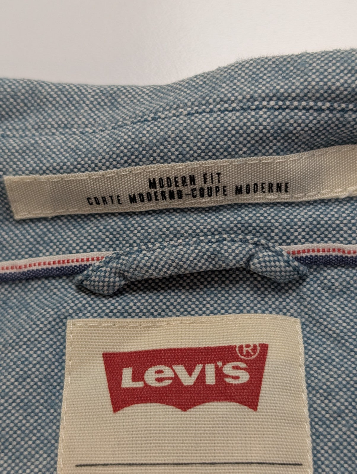 Chemise LEVI'S Flanelle XXL Vtg Coton Vert Pâle/Bleu Coupe Moderne