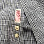 Chemise Brooks Brothers M/L Bleu Foncé Carreaux Coton Poche Boutonnée