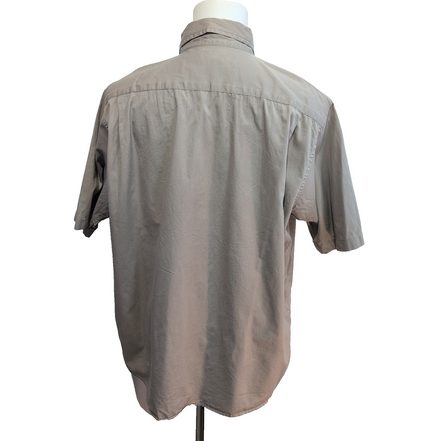 Chemise Wrangler Manches Courtes Crème à Poches Taille XL