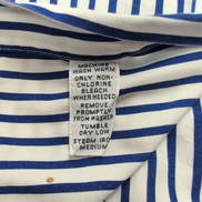 Chemise Ralph Lauren L Classic Fit Bleue Rayures Made in Hong Kong Sans Logo