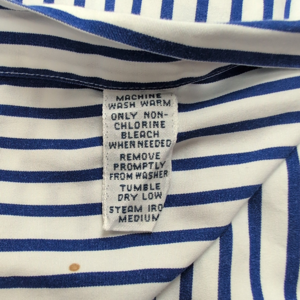 Chemise Ralph Lauren L Classic Fit Bleue Rayures Made in Hong Kong Sans Logo