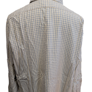 Chemise Polo Ralph Lauren Shirt XXL Carreaux Jaune Noir Col Classique Sans Logo