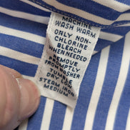 Chemise Ralph Lauren Golf Manches Longues Custom Fit Bleu Rayures L