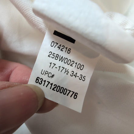 Chemise CHAPS Homme XL/XXL Blanche Manches Longues Matière Oxford