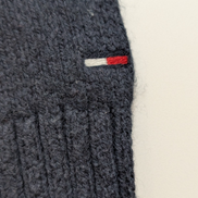 Pull Tommy Hilfiger Vintage Bleu Marine Col Rond Coton Épais - Taille M