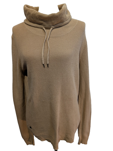Pull Ralph Lauren femme (Lauren) Marron Clair Col Montant Médiéval Taille L