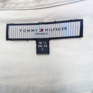 Chemise Tommy Hilfiger ITHACA Vintage Bleu Taille L Effet Jean Manches Longues