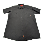 Chemise Dickies noire unie manches courtes taille L homme 2 poches