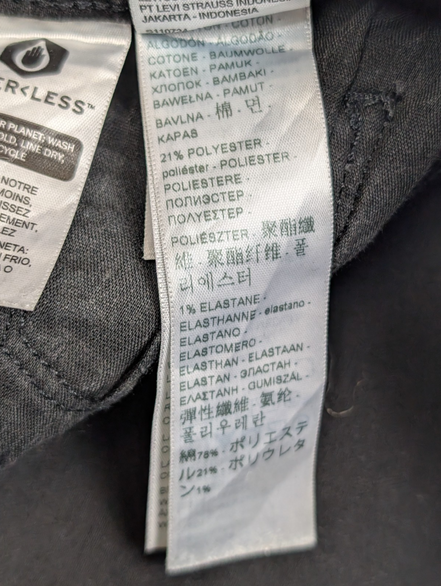 Jean Levi's Femme Noir Classic Straight Ultra Stretch W27 L32 Élégant 🌟👖