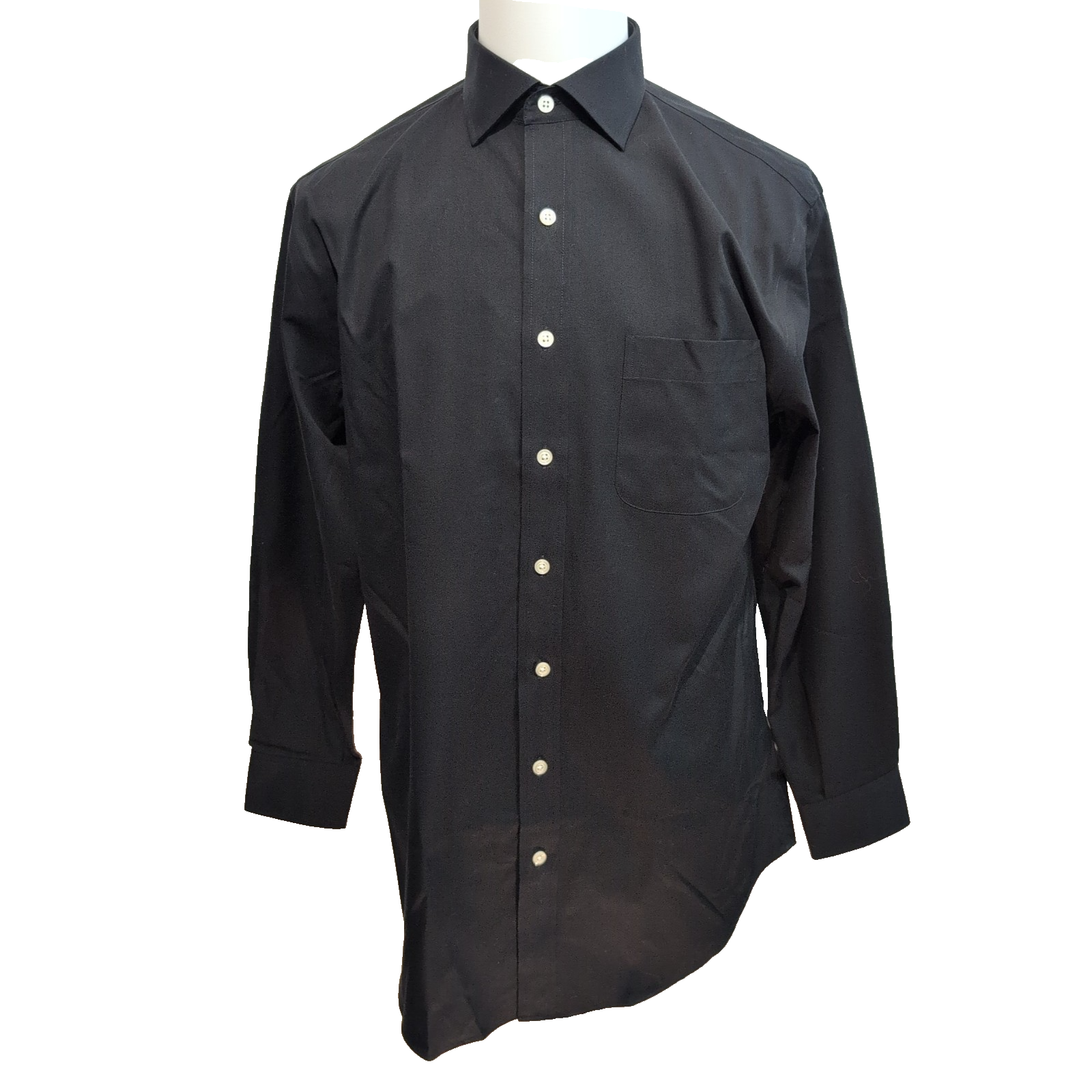 Chemise Cooper & Stewart M/L Noire Neuve Sans Étiquette Manches longues