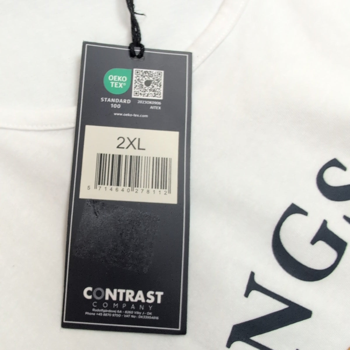 Débardeur Kingshill Polo Club 2XL Blanc Neuf Étiquette 100% Coton