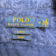 Chemise Ralph Lauren Indigo M Slim Fit bleu marine motif cachemire coton