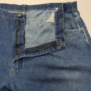 Jean Wrangler Homme Vintage Bleu W42 L29 Denim Pantalon Look Usé Distressed