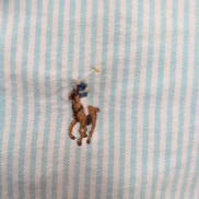 Chemise Ralph Lauren Classic Fit 15.5 M L Oxford Rayures Turquoise manches long