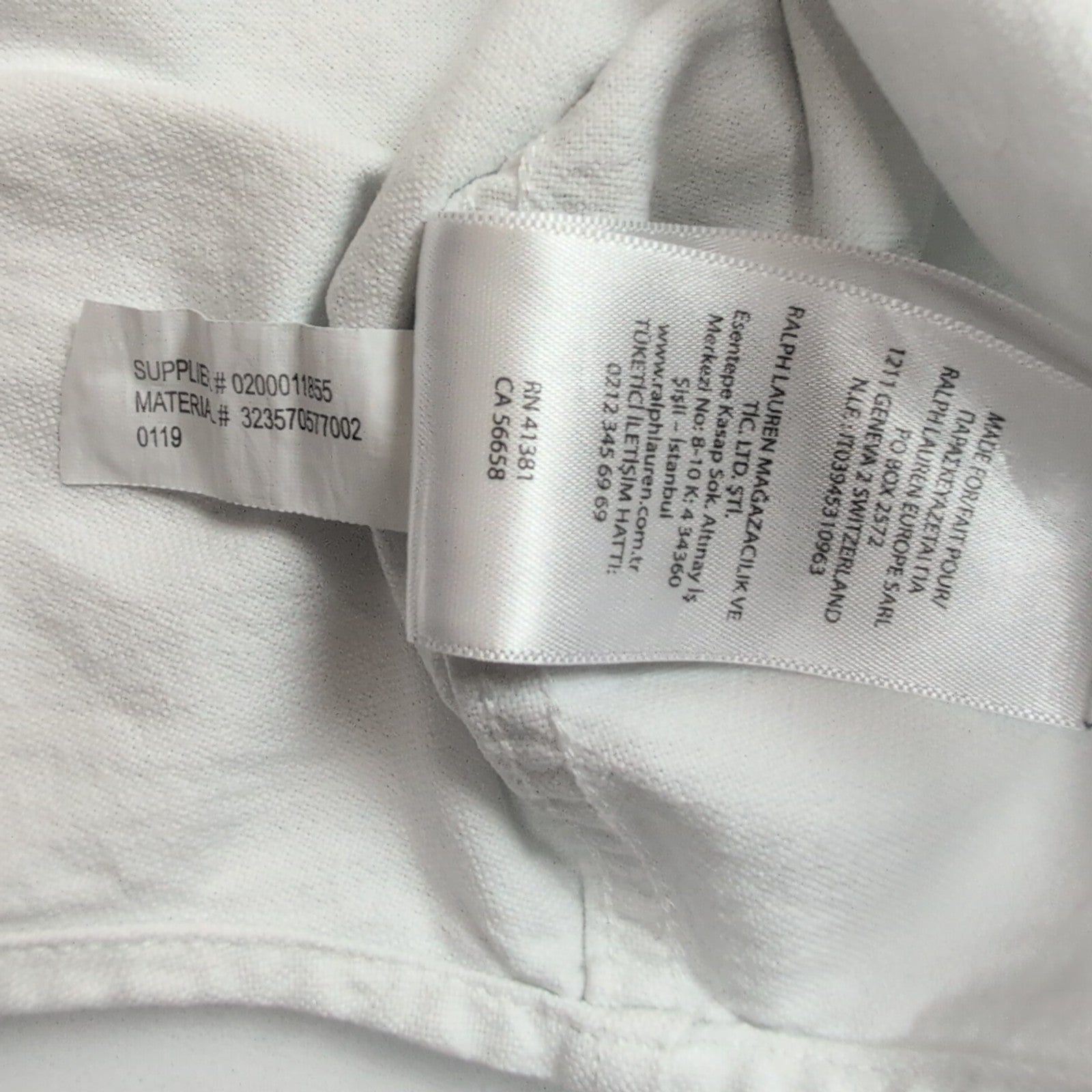 Chemise Ralph Lauren Enfant XL 18-20 Blanche Logo Blanc Button Down Shirt