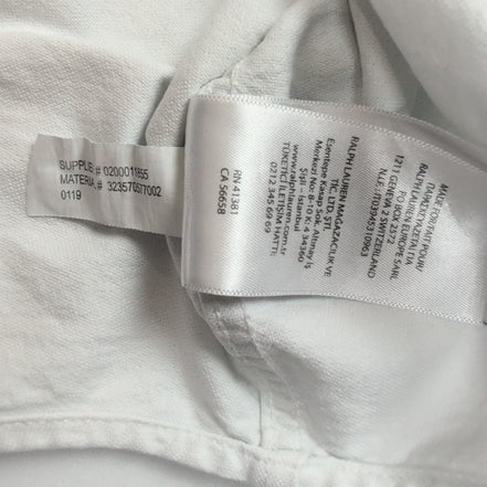 Chemise Ralph Lauren Enfant XL 18-20 Blanche Logo Blanc Button Down Shirt