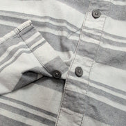 Chemise Columbia Omni Wick L Gris Rayures Manches courtes 100% Coton