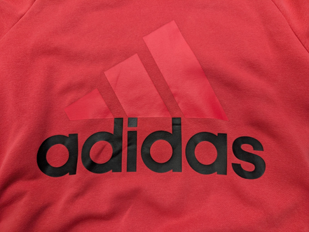 Sweat à Capuche Adidas Rose Foncé - Grand Logo - Comme Neuf - Taille S/M