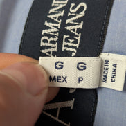 Chemise Armani Jean bleu uni taille M #265m