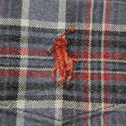 CHEMISE Ralph Lauren homme S Classic Flannel BLEU ROUGE hiver ❄️
