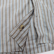 Chemise L.L. Bean marron à rayures manches courtes taille L #33e