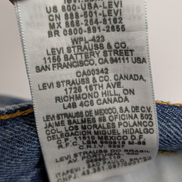 Jean Levi's 505 Regular Fit Vintage Homme W38 L30 Bleu Denim Classic Straight