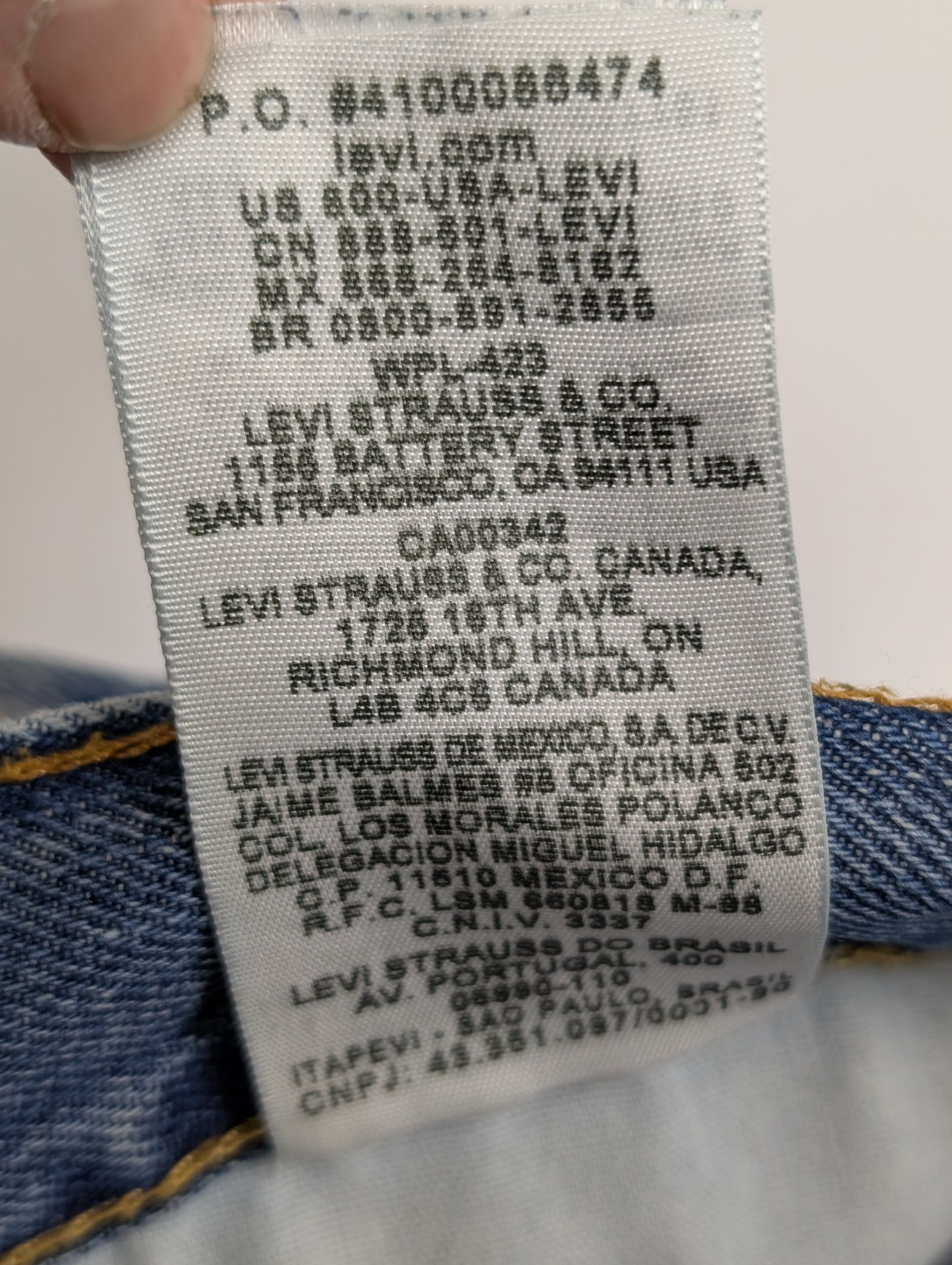 Jean Levi's 505 Regular Fit Vintage Homme W38 L30 Bleu Denim Classic Straight