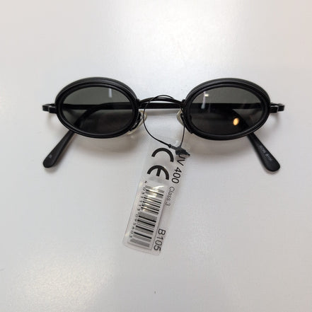 Lunettes de soleil Y2K Cyber Minimaliste Teintées Bleu Branches Fines Métal