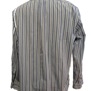 Chemise Ralph Lauren Manches Longues Rayures Bleu Vert - Classic Fit - Taille XL