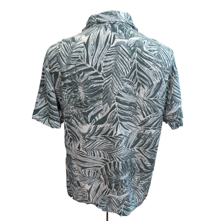 Chemise Hawaïenne Kiabi M Regular Fit 100% Viscose Verte Feuillage