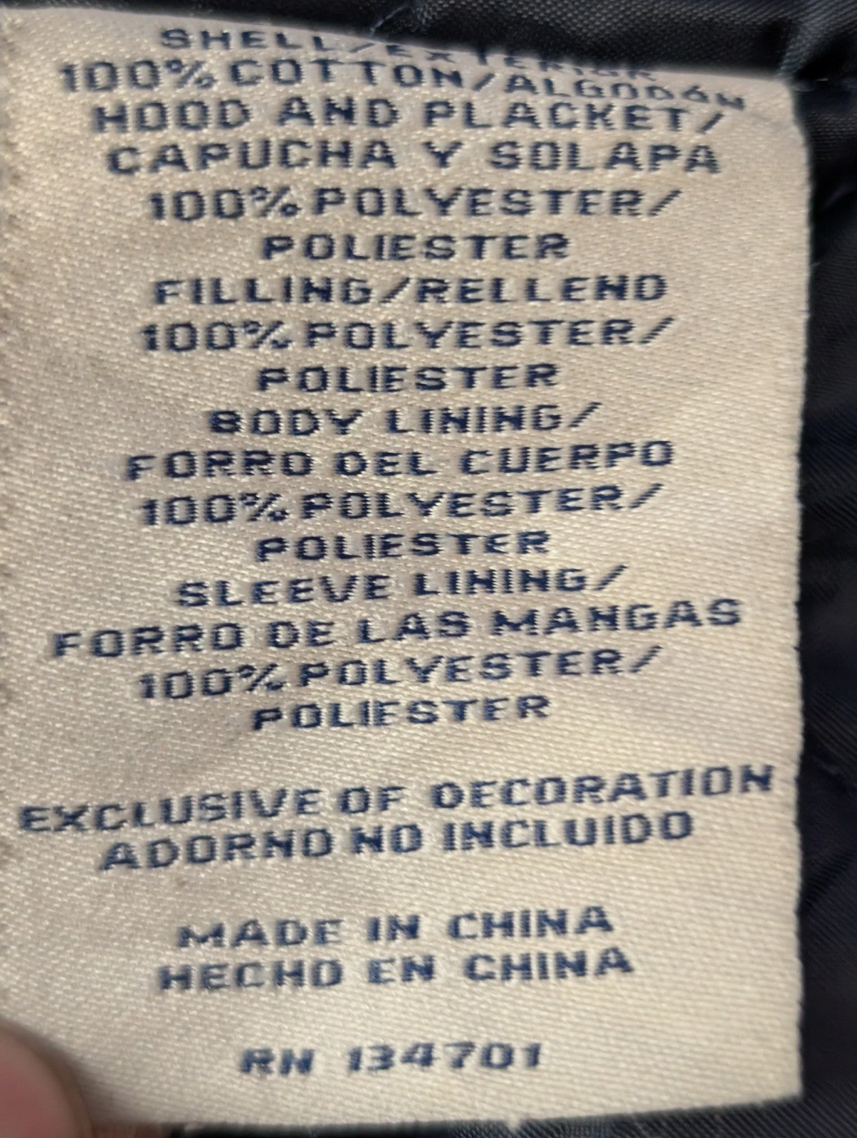 Boston Traders Veste Capuche Matelassée Carreaux Kaki Bleu XXL 🔥|260S