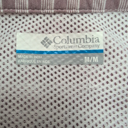 Chemise Columbia Omni Shade M bordeaux rayures manches courtes UV