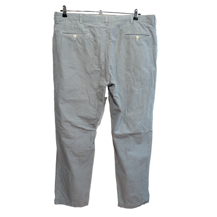 Pantalon Chino Polo Ralph Lauren W40 L32 Seersucker Rayé Bleu