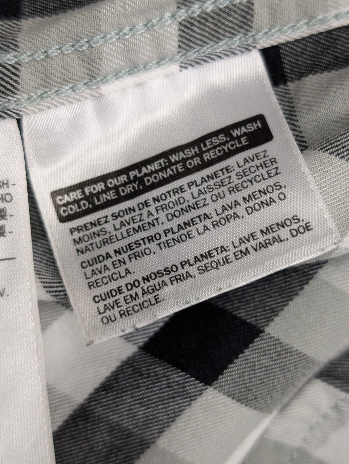 Chemise Levi's Western Noir et Blanc Carreaux Pressions Nacrées - Taille L
