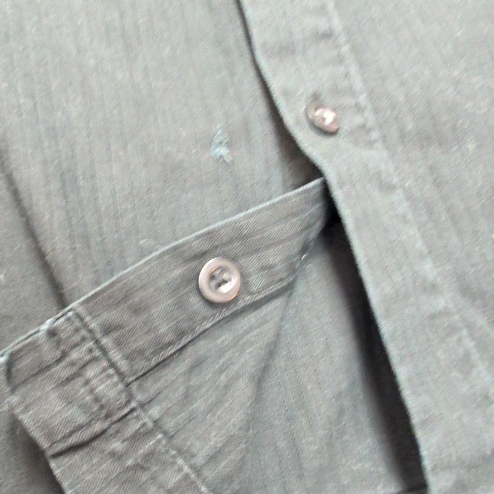 Chemise Dickies XL Noir Rayures Gaufrées 2 Poches Manches Courtes