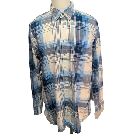 Chemise FYNCH-HATTON à Carreaux avec Poche Manches Longues - Taille XXL