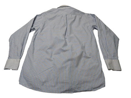 Chemise Beverly Hills Polo Club bleu petits carreaux taille L #114msch