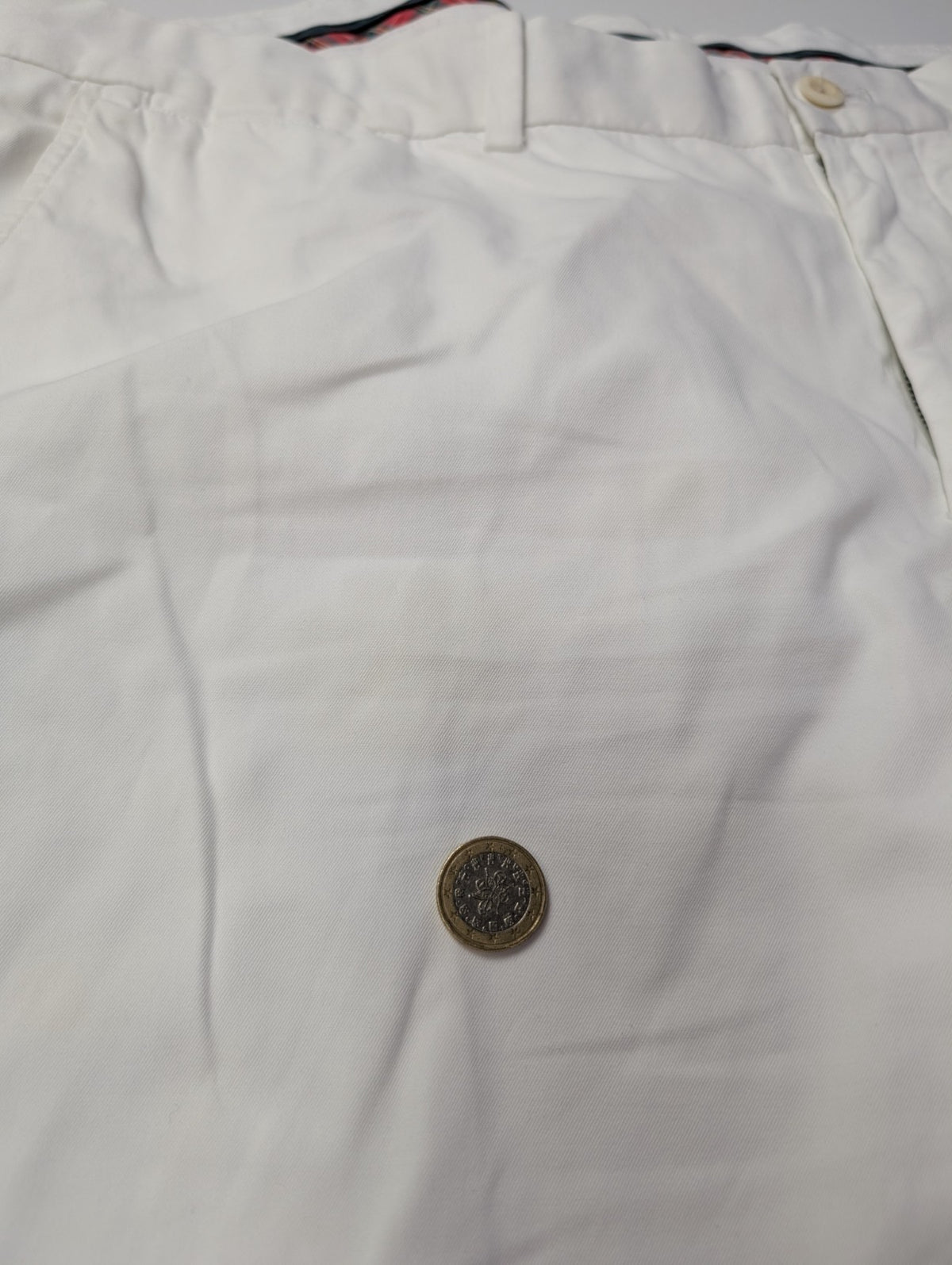 Pantalon chino Polo Golf Ralph Lauren W40 L32 blanc écusson brodé